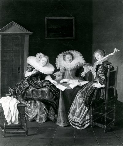 Musikscenen, 1637 av Dirck Hals