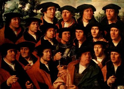Gruppporträtt av Shooting Company of Amsterdam av Dirck Jakobsz