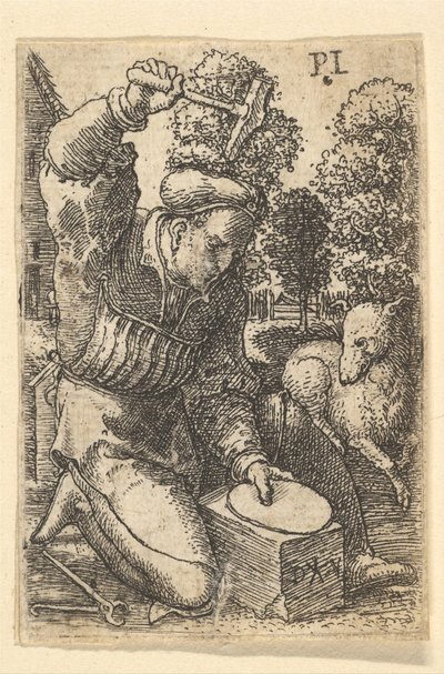 The Smith, 1520-25. av Dirck Vellert