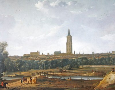 Utsikt över Haag (olja på duk) av Dirck Verhaert