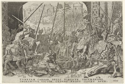 Inname van Tunis, 1535 Overwinningen van Karel V (serietitel) Karl den store V. imp. välja. max. seger, den viktigaste av många (serietitel) av Dirck Volckertsz. Coornhert