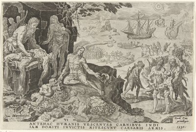 Kejserliga trupper av Karl V invaderar Centralamerika 1530 Victories of Charles V (serietitel) Divi Caroli. v. imp. välja. max. victoriae, ex multis praecipuae (serietitel) av Dirck Volckertsz. Coornhert