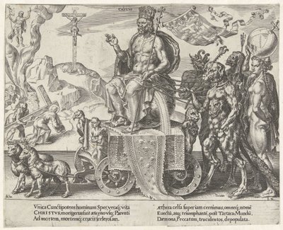 Kristi triumf Triumph of Patience (serietitel) Patientiae Trivmphvs (serietitel) av Dirck Volckertsz. Coornhert