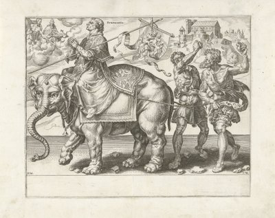 Stephens triumf Triumph of Patience (serietitel) Patientiae Trivmphvs (serietitel) av Dirck Volckertsz. Coornhert