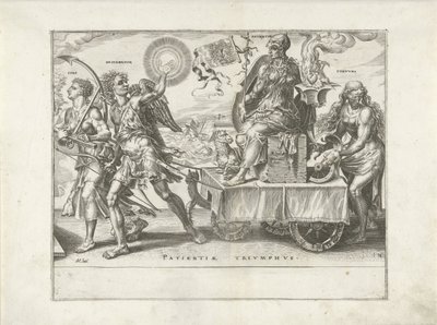 Tålamodets triumf (Patientia) Triumph of Patience (serietitel) Patientiae Trivmphvs (serietitel) av Dirck Volckertsz. Coornhert