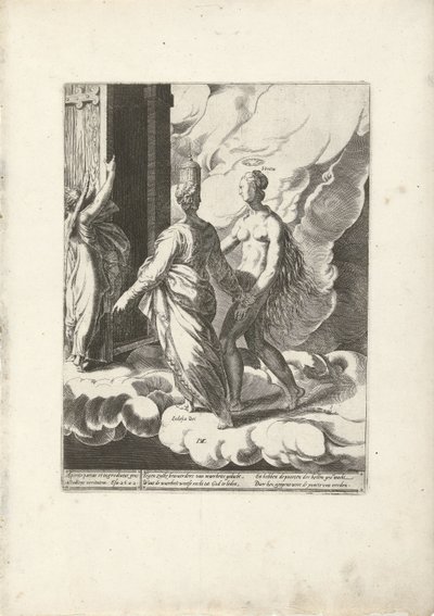 Himlen är öppen för Guds sanna församling Triumph of Truth (serietitel) av Dirck Volckertsz. Coornhert