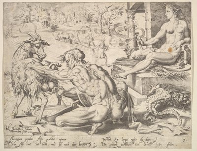 Asher, från serien De tolv patriarkerna, 1550. av Dirck Volkertsen Coornhert
