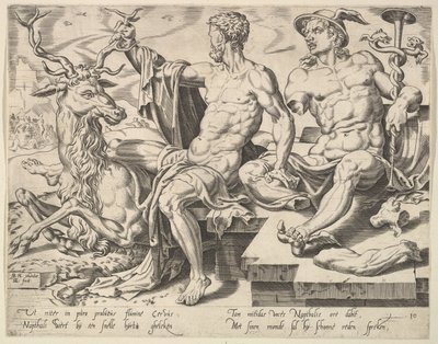 Naphtali, från serien De tolv patriarkerna, 1550. av Dirck Volkertsen Coornhert
