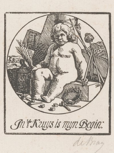 Kristusbarn omgivet av lidandes instrument av Dirck de Bray