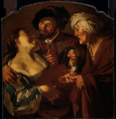 Upphandlaren av Dirck van Baburen (copy after)