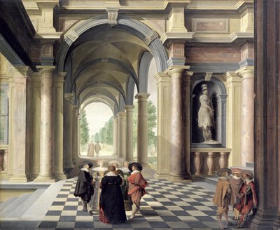 En renässanshall av Dirck van Delen