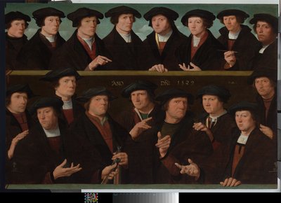 En grupp gardister av Dirk Jacobsz