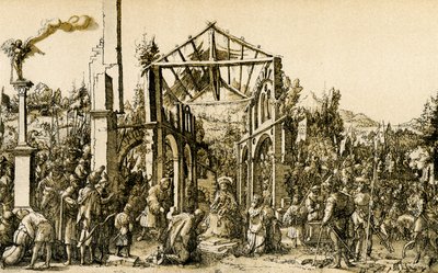 Tillbedjan av de tre kungarna av Dirk Jacobsz Vellert