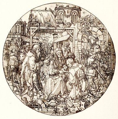 Magi tillber barnet Jesus av Dirk Jacobsz Vellert