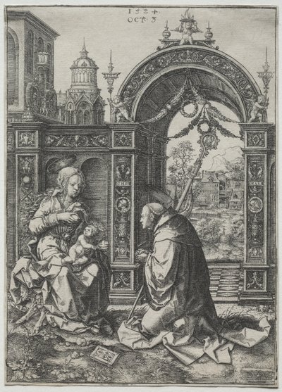 Visionen om St Bernard av Dirk Jacobsz Vellert