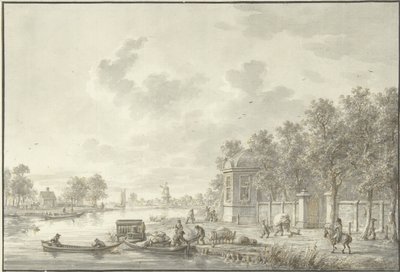 Utsikt över Spaarne av Dirk Langendijk