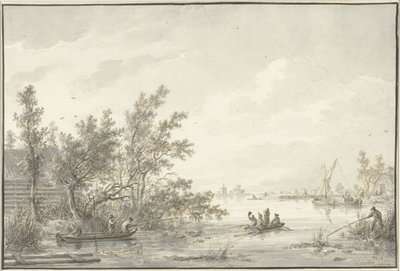 Flodlandskap av Dirk Langendijk