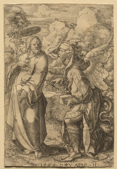 Kristi frestelse, 1525. av Dirk Vellert