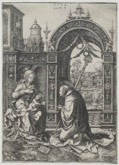 Vision av St. Bernard av Dirk Vellert