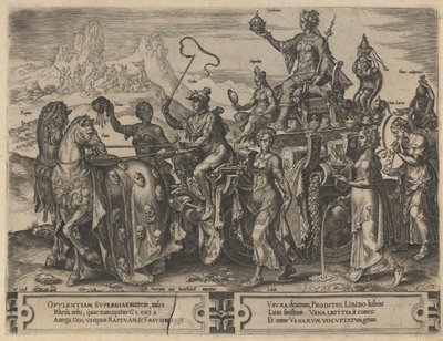 Rikedomens triumf, 1564 av Dirk Volkertsz. Coornhert