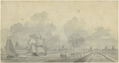 Utsikt över Zierikzee av Dirk de Jong