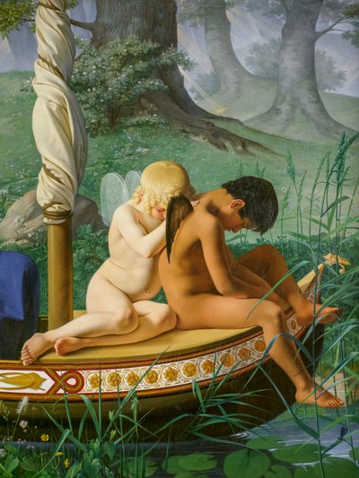 Barndom, från serien Människans fyra åldrar, detalj av Ditlev Conrad Blunck