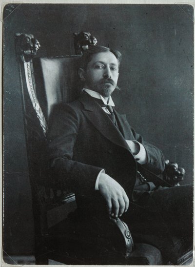 Porträtt av författaren Ivan A. Bunin 1870-1953, 1909 av Dmitri Spiridonovich Zdobnov