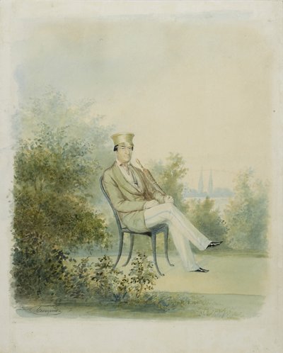 Porträtt av Grigory Stepanovich Tarnovsky, slutet av 1840-talet av Dmitry Ivanovich Bezperchy