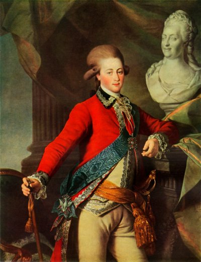 Porträtt av Alexandr Dmitrievich Lansky, 1782, 1965. av Dmitri Grigorievich Levitsky