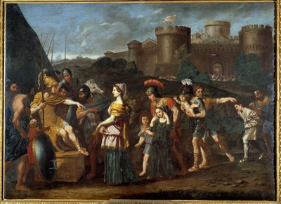 Alexanders nåd. Målning av Domenico Zampieri dit The Dominiquin (1581-1641) av Domenichino
