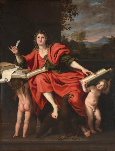 Sankt Johannes evangelisten av Domenichino (1581-1641)