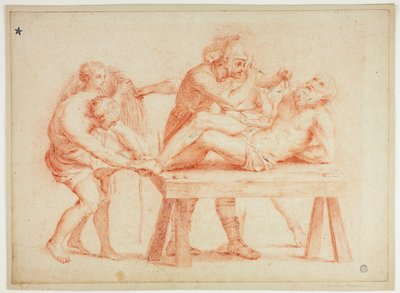Avfyring av Saint Andrew av Domenichino