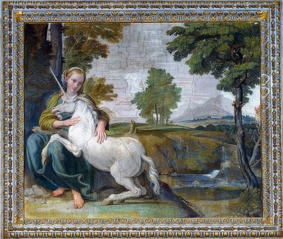 Jungfrun med en enhörning. 1604-05 av Domenichino