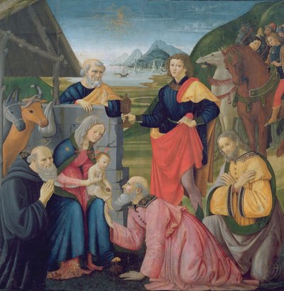 Tillbedjan av Magi av Domenico Ghirlandaio