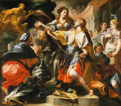 Salomo dyrkar en hednisk gud av Domenico Antonio Vaccaro