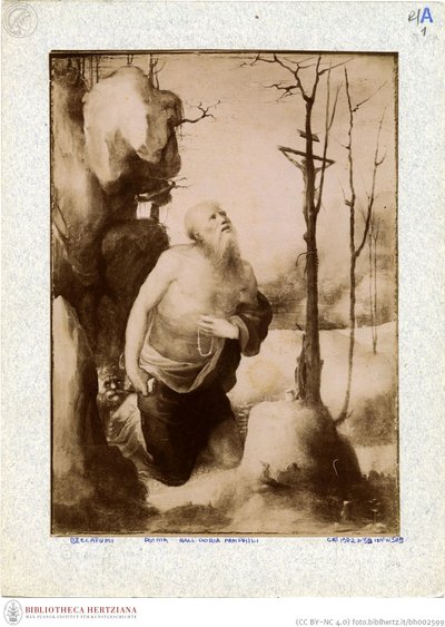 Beccafumi - Den botfärdige Jerome, inventarie nr 166 av Domenico Beccafumi