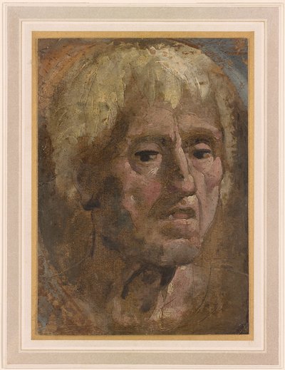 Beccafumi - Huvud av en gammal man med öppen mun, 1535 av Domenico Beccafumi