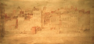D.Beccafumi, teaterprospekt med Pisa av Domenico Beccafumi