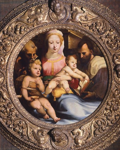Heliga familjen, av Domenico Beccafumi (1486-1551) av Domenico Beccafumi
