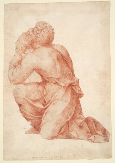 Knästående man av Domenico Beccafumi