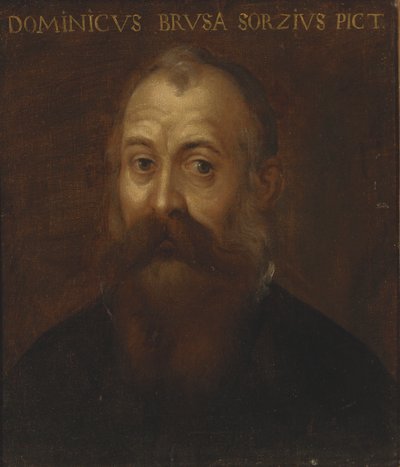 Porträtt av konstnären av Domenico Brusasorci