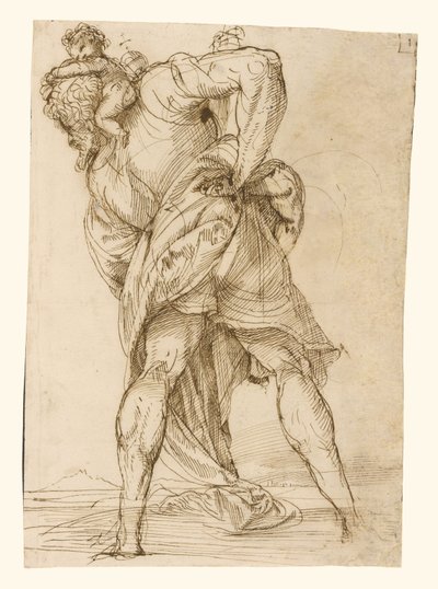 Sankt Kristoffer av Domenico Campagnola