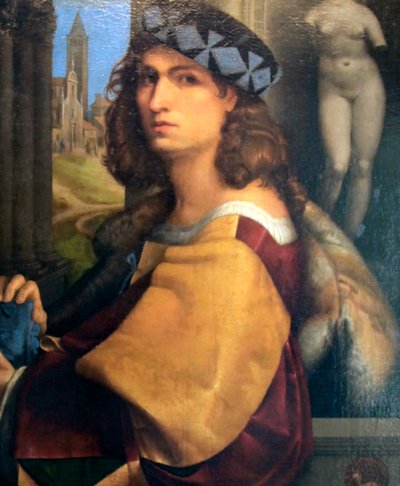 "Porträtt av en man, självporträtt", 1512 av Domenico Capriolo