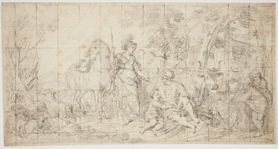Erminia och herdarna av Domenico Corvi