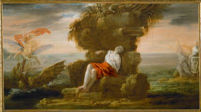 Andromeda och Perseus (poppelträ) av Domenico Fetti