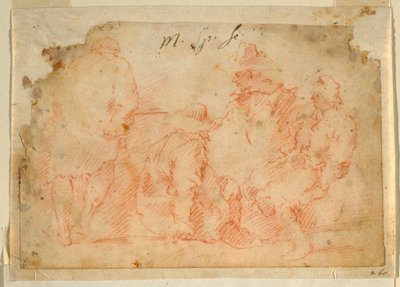 Fyra figurer av Domenico Gargiulo, called Micco Spadaro