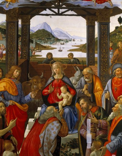 Tillbedjan av Magi av Domenico Ghirlandaio