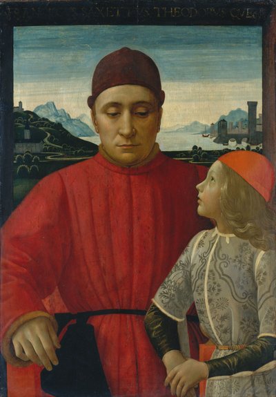 Francesco Sassetti och hans son Teodoro, ca 1488 (tempera på trä) av Domenico Ghirlandaio