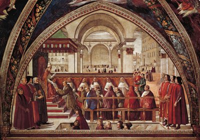 Berättelser om den helige Franciskus av Assisi av Domenico Ghirlandaio