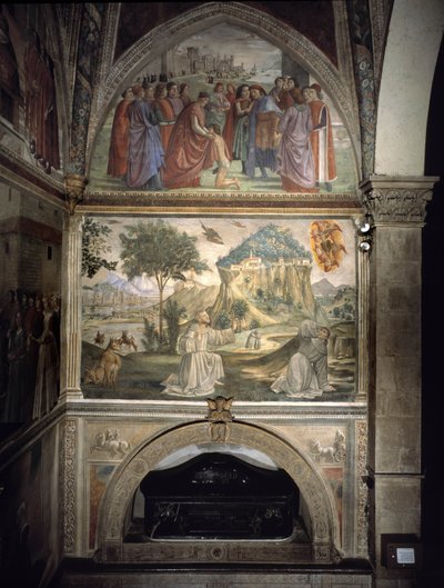 Franciskus begravning av Domenico Ghirlandaio